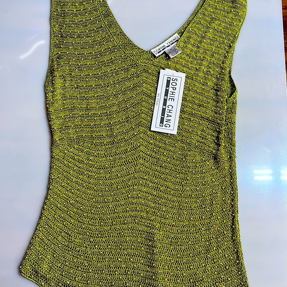 Beaded crochet blouse